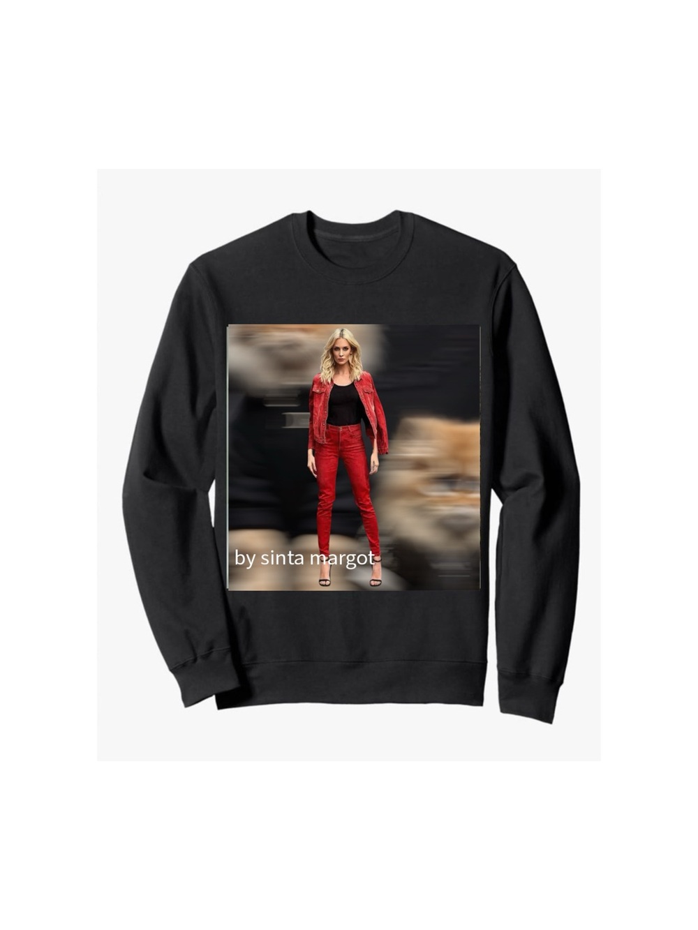Red Fashion Figure digital Art Print - Modern Home Wall Art - Picture 6 of 14